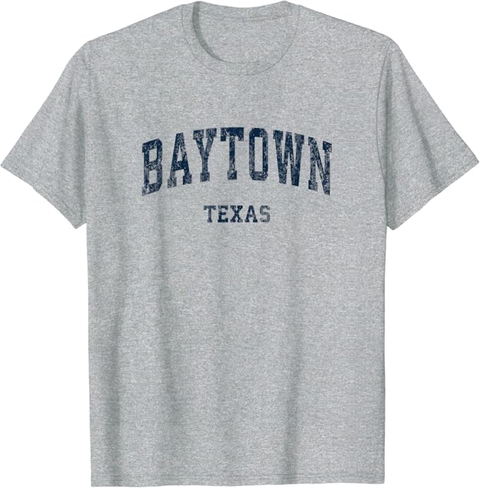Amazoncom baytown texas tx vintage varsity sports navy design tshirt Amazoncom baytown texas tx vintage varsity sports navy design tshirt